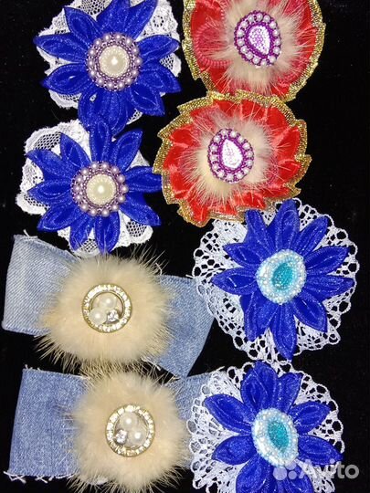 Яркие бантики на резинке