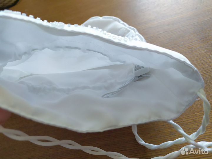 Сумка белая свадебная