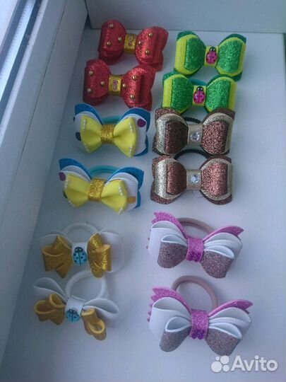 Бантики для волос ручной работы
