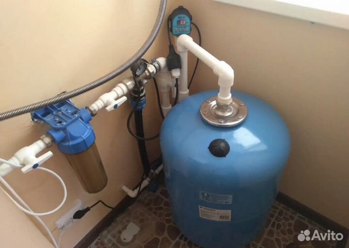 Установка гидроаккумулятора. Ремонт гидробака