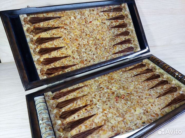 Нарды из янтаря. арт. 107