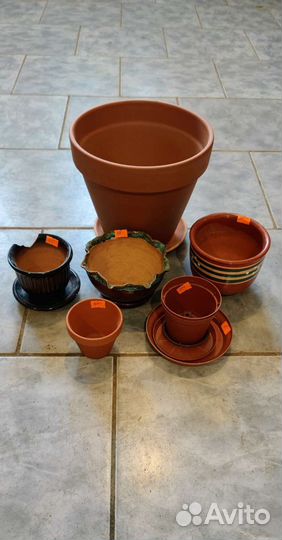 Горшки бу и новые