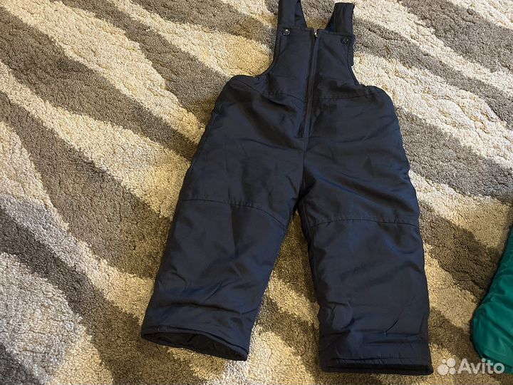 Зимние штаны на лямках