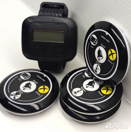 Система - кнопка вызова официанта и табло