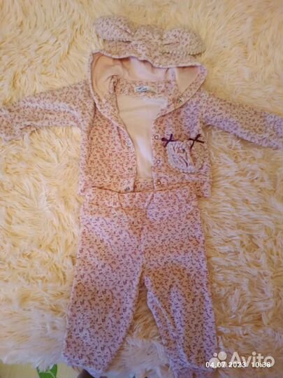 Одежда на девочку 6-9 мес