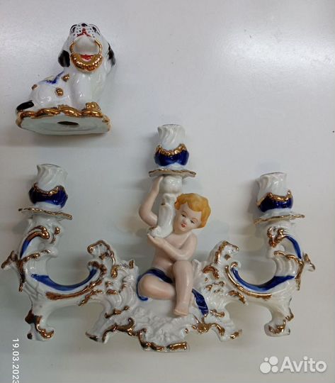 Подсвечник фарфоровый 