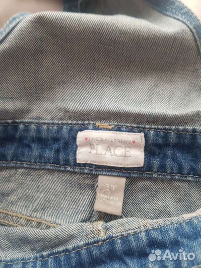 Джинсовый комбинезон для девочки 92-98