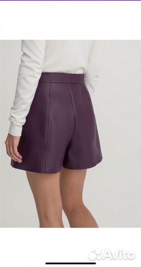 Шорты женские кожаные