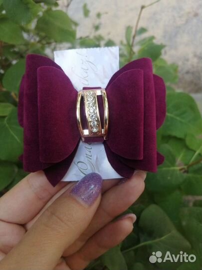 Бантики из замша