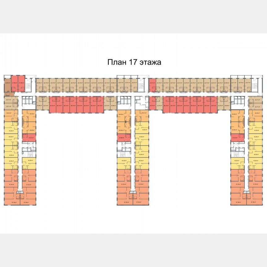 Апартаменты-студия, 22,7 м², 20/24 эт.