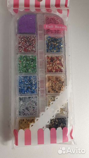 Декор блестки для маникюра