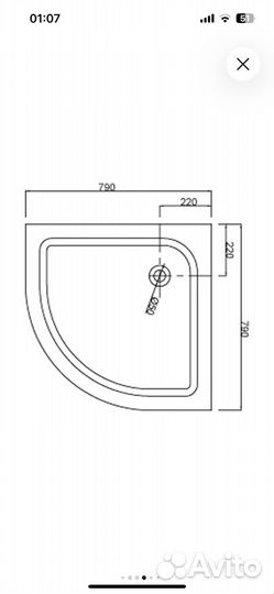 Душевой уголок 80х80