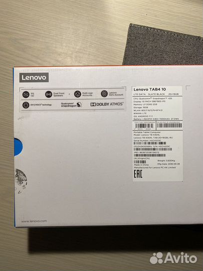 Планшет Lenovo Tab 4 10