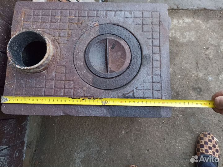 Печь буржуйка чугунная разборная СССР