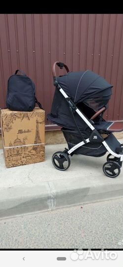 Прогулочная коляска Baballo 2024(white/black)