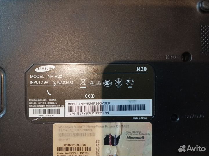 Ноутбук samsung