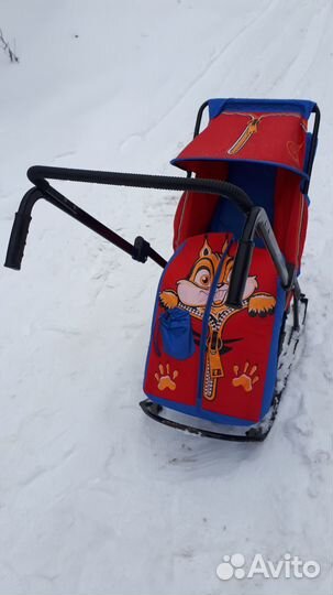 Детские санки коляска
