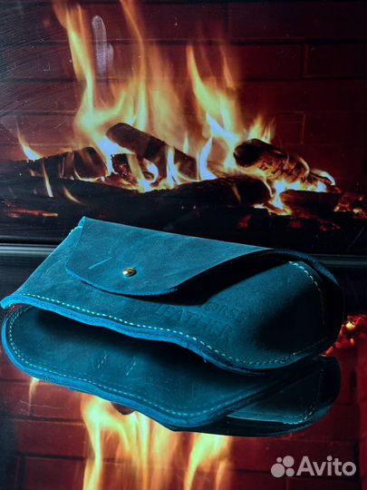 Футляр для очков кожаный ручная работа