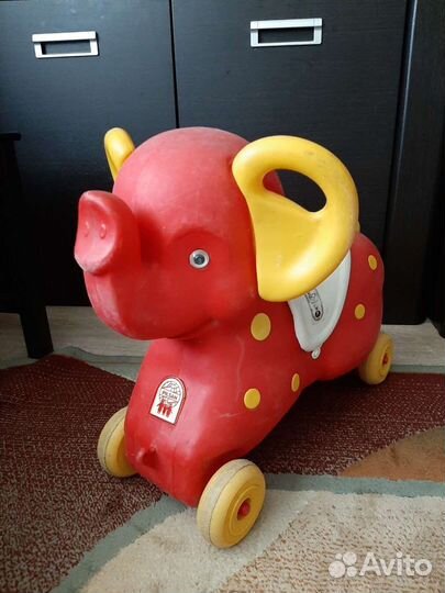 Детская каталка качалка слоник Pilsan
