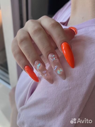 Маникюр педикюр гель-лак шелак Чистое небо Коменда