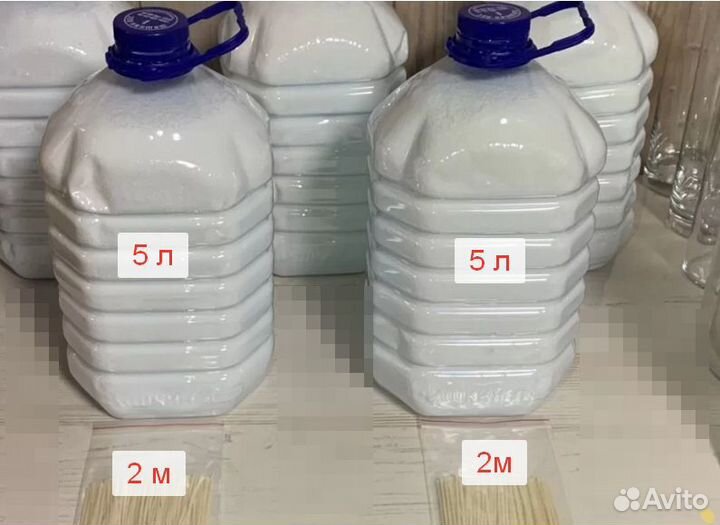 Воск для насыпных свечей 5 л. +фитиль 2 м