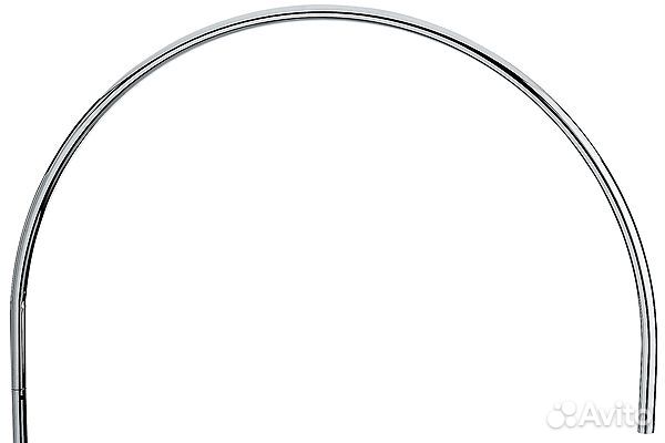 Дуга из хромированной круглой трубы D25