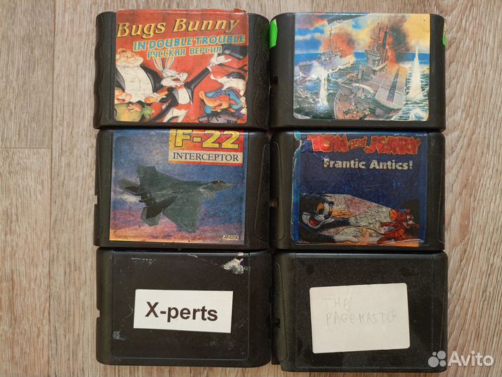 Картриджи Sega без боксов староделы (66 шт.)