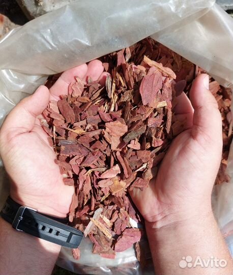 Кора лиственницы, мульча, декор