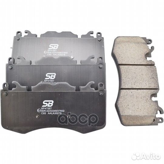 Колодки тормозные дисковые перед BP47567 SB