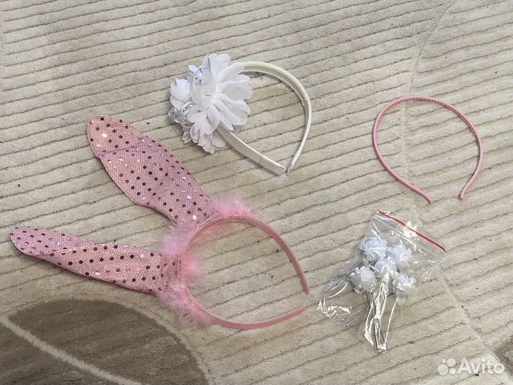 Ободки для волос, заколки