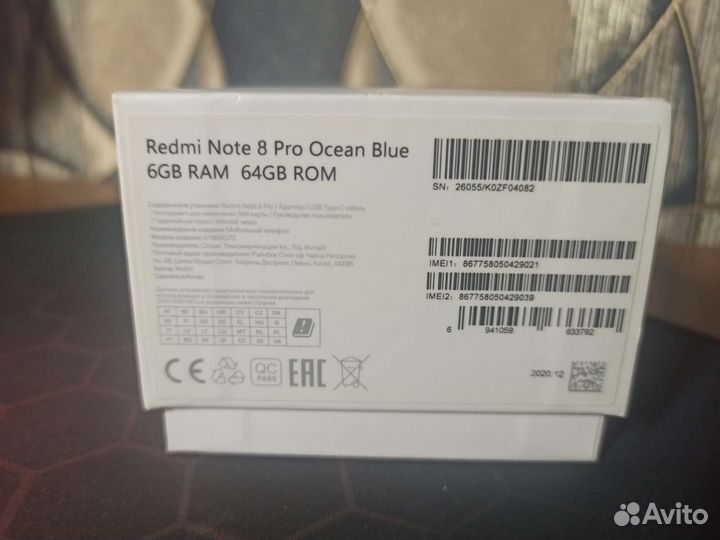 Xiaomi redmi note 8 pro 6 64gb