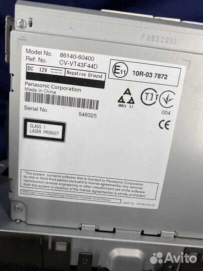 Магнитола Toyota land cruiser prado 150