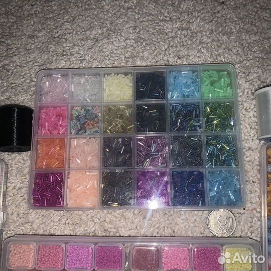 Огромный набор бисера для ребёнка