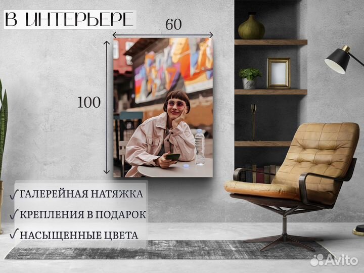 Портрет на холсте по фото