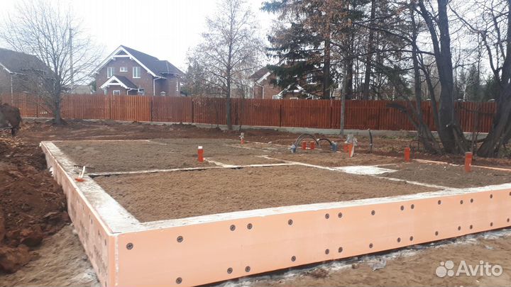 Устройство фундаментов ж/б монолитные работы