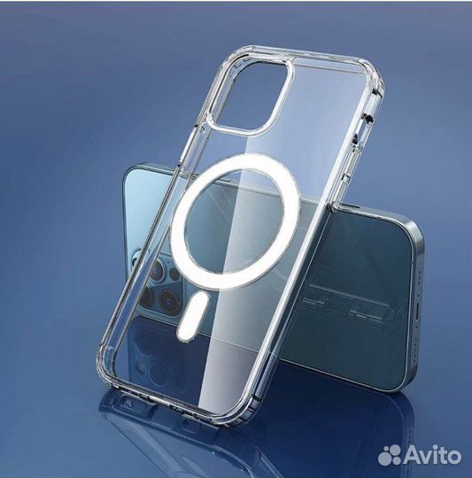 Чехол на iPhone с магнитным кольцом для зарядки