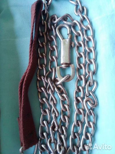Поводок-цепь 1,5 м, б/у