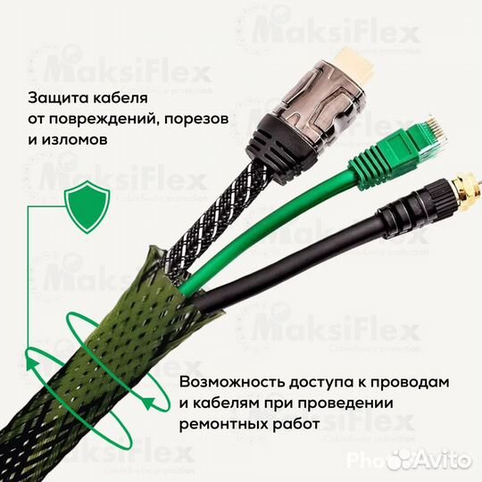 Змеиная кожа оплетка для кабеля D 8-16