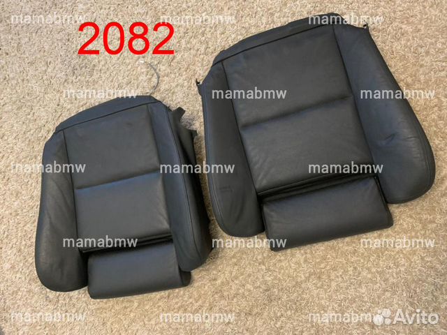 Обивка сиденья кожа черная спорт нижняя BMW E60