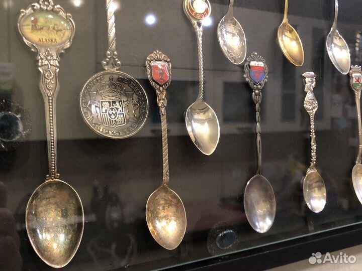 Винтаж. Чайные ложки из разных уголков Швейцарии