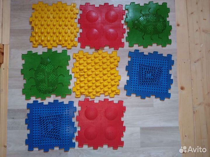 Массажный коврик детский пазл 8 модулей