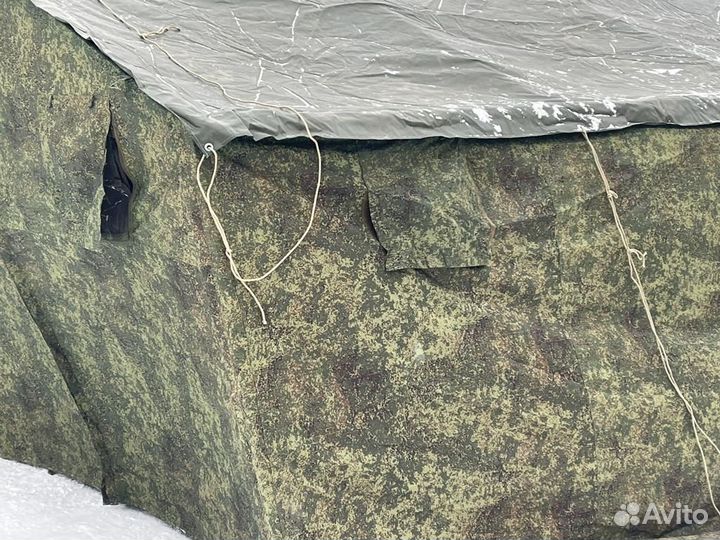 Палатка 15М2 двухслойная б/у с тамбуром