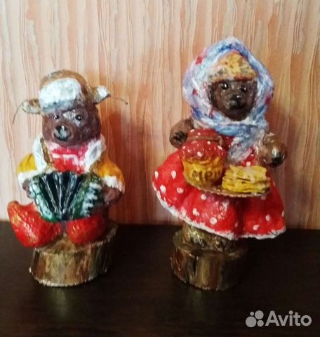 Медведи из ваты. Пара