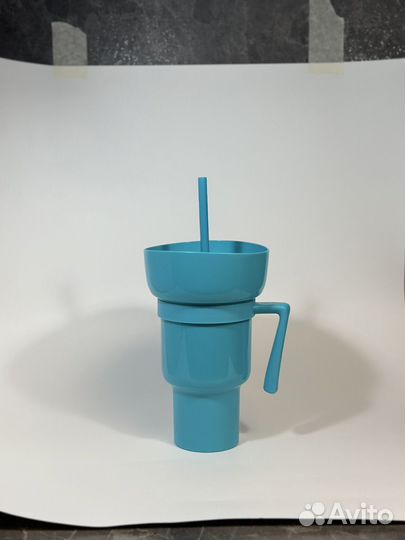 Детская кружка с трубочкой