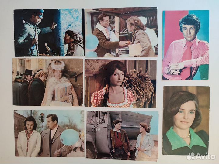 Цветные советские открытки с артистами, СССР