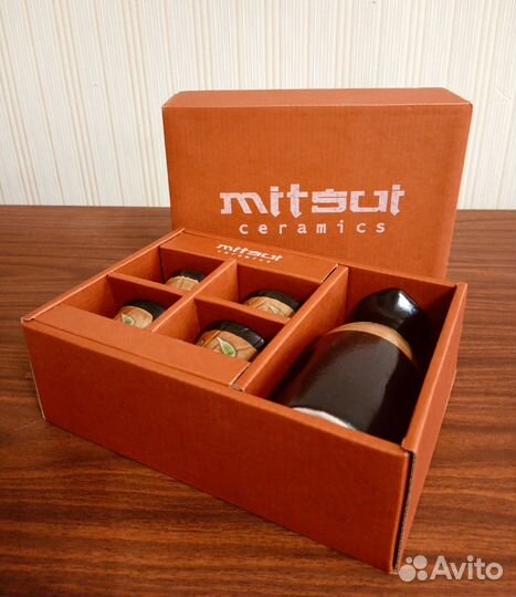 Набор керамических чашек для сакэ - Mitsui ceramic