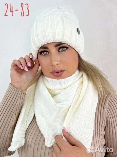 Комплект шапка и шарф