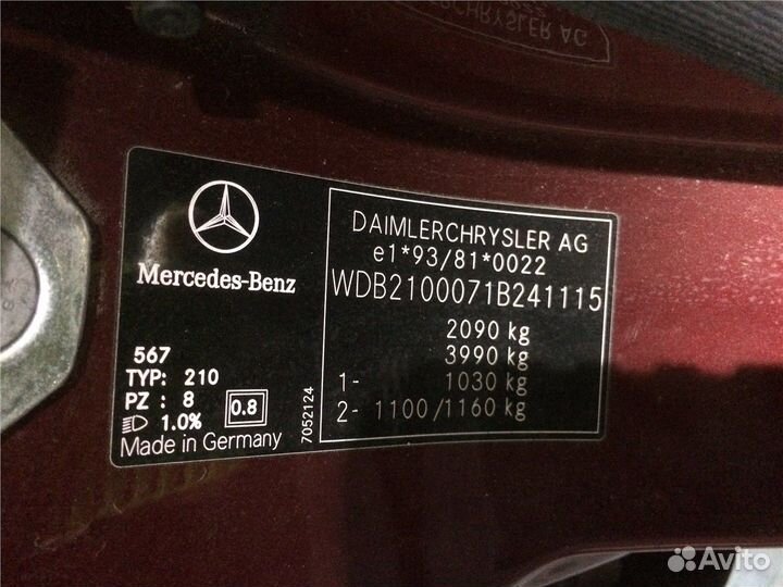 Разбор на запчасти Mercedes E W210