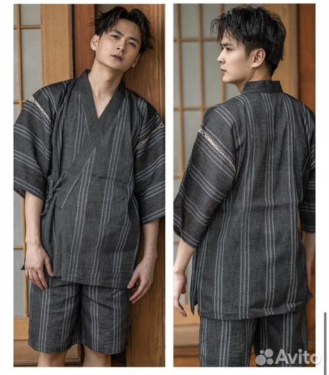 Юката (мужской японский костюм для дома), кимоно