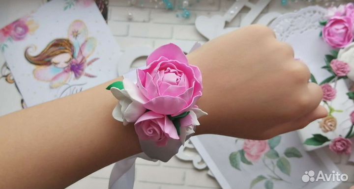 Браслеты,свадьба,выпускникам,детский сад,цветочный